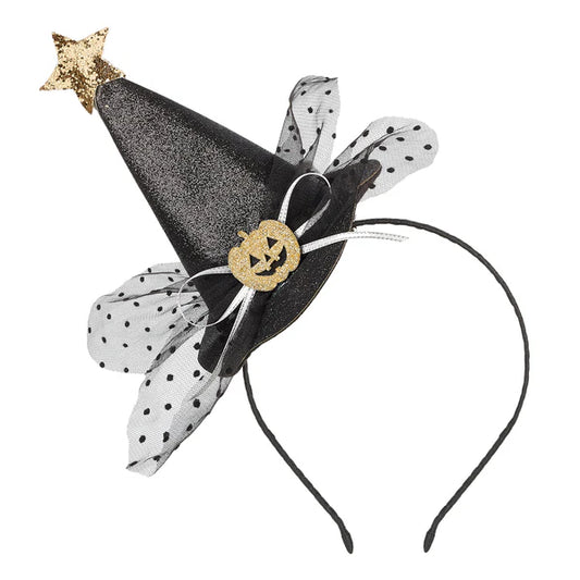 Serre-tête - Chapeau de sorcière Tiara Samara noir - Halloween - Souza
