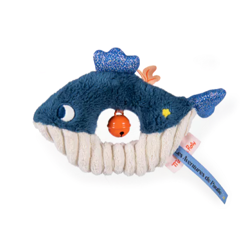 Anneau hochet baleine Les aventures de Paulie - Moulin Roty