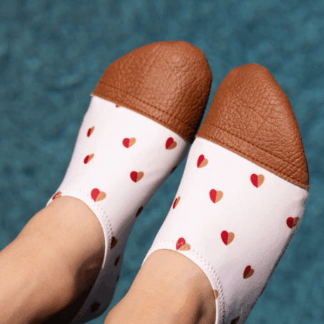 Chaussons tout-terrain - Les Petits Cœurs Bicolores - Les pas petits