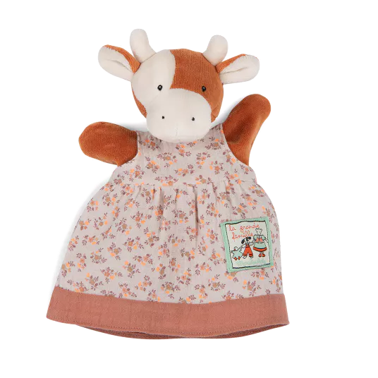 Marionnette Charlotte la vache La Grande Famille - Moulin Roty