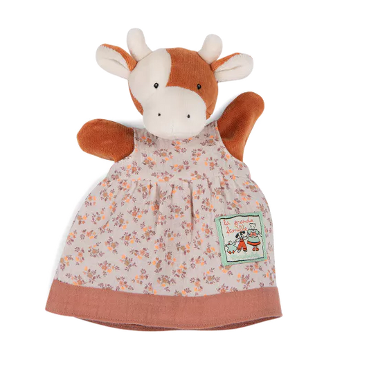 Marionnette Charlotte la vache La Grande Famille - Moulin Roty