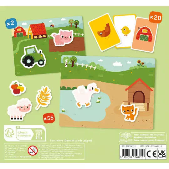 La ferme : mon petit coffret aimanté