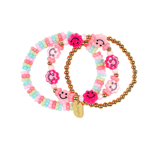 Lot de 3 bracelets - Jara rose - Souza