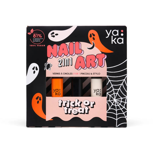 Coffret vernis à ongles 2en1 - Trick or treat - Halloween - Yaka