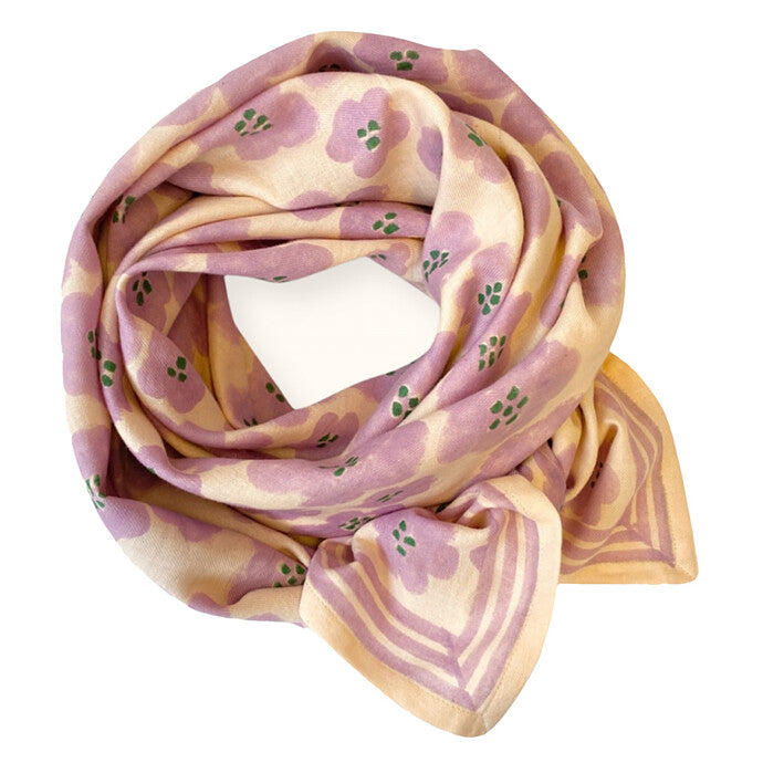 Grand Foulard Latika - Flora Bold Lavande - Apaches