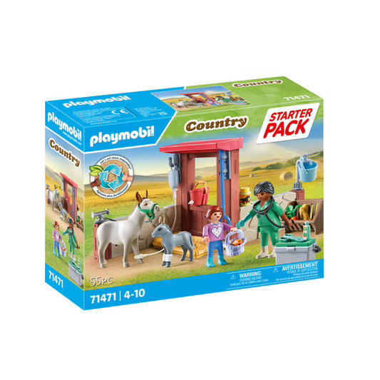 Playmobil - Country - Vétérinaire avec animaux de la ferme