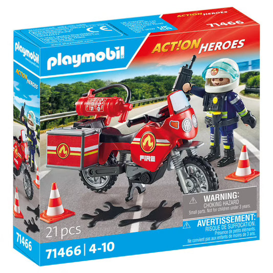 Playmobil - Action Heroes - Pompier et moto