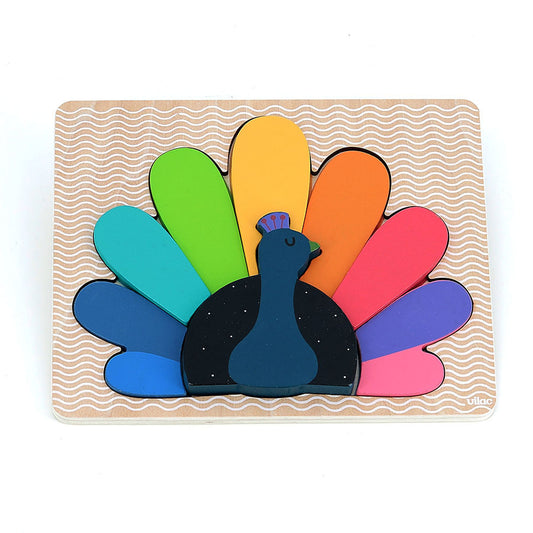 Puzzle encastrement en volume paon Andy Westface - Vilac