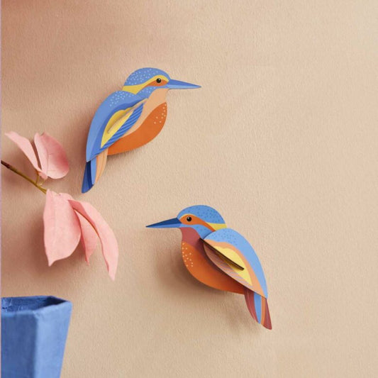 Maquette à construire - Oiseaux du jardin - Martins-pêcheurs - Studio Roof