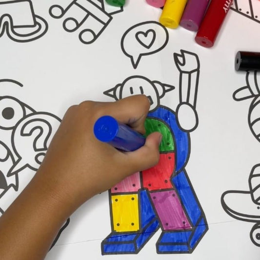 Boîte de 9 feutres Jumbo Baby - Omy