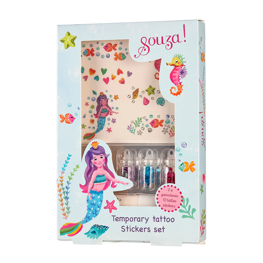 Tatouage temporaire à paillettes sirène - Souza