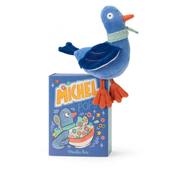 Poupée hochet pigeon Michel Puce & Pilou - Moulin Roty