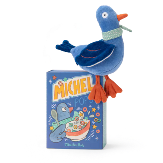 Poupée hochet pigeon Michel Puce & Pilou - Moulin Roty