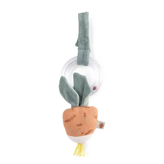 Hochet anneau billes radis Trois Petits Lapins - Moulin Roty