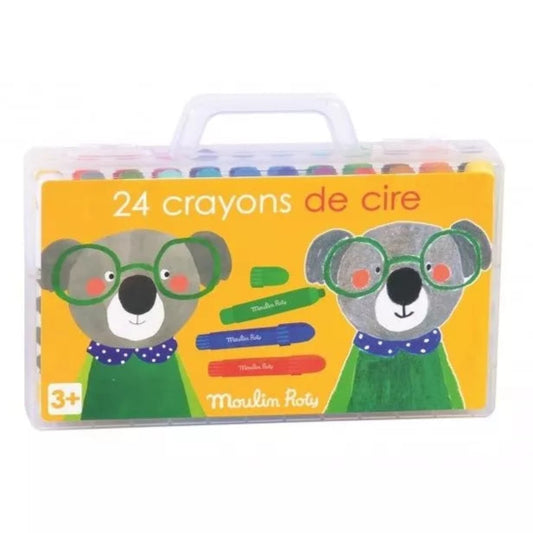 24 crayons de cire les Popipop - Moulin Roty