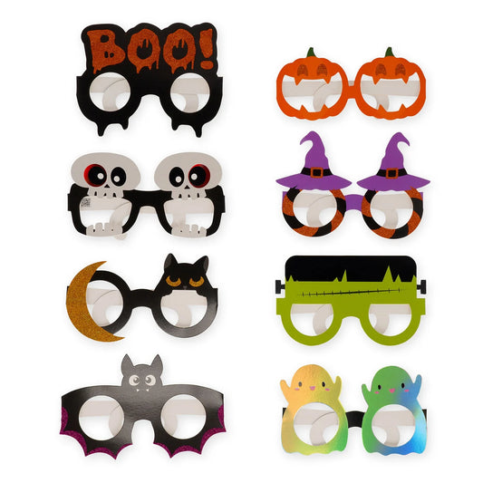 Legami - Set de 8 Paires de Lunettes en Papier - Halloween