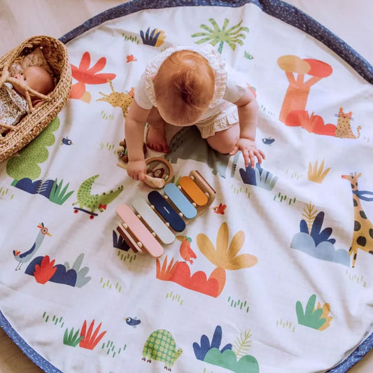 Tapis de jeu et sac de rangement Les toupitis - Moulin Roty