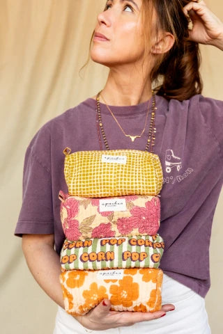 Trousse en tissus Opal - Flora Bold Orange - Apaches