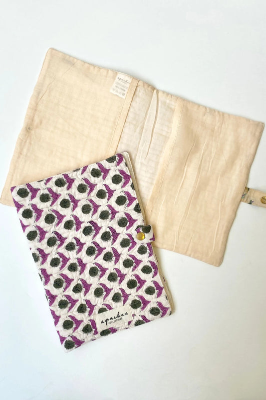 Protège Carnet Bimale - Lotus Kaki - Apaches