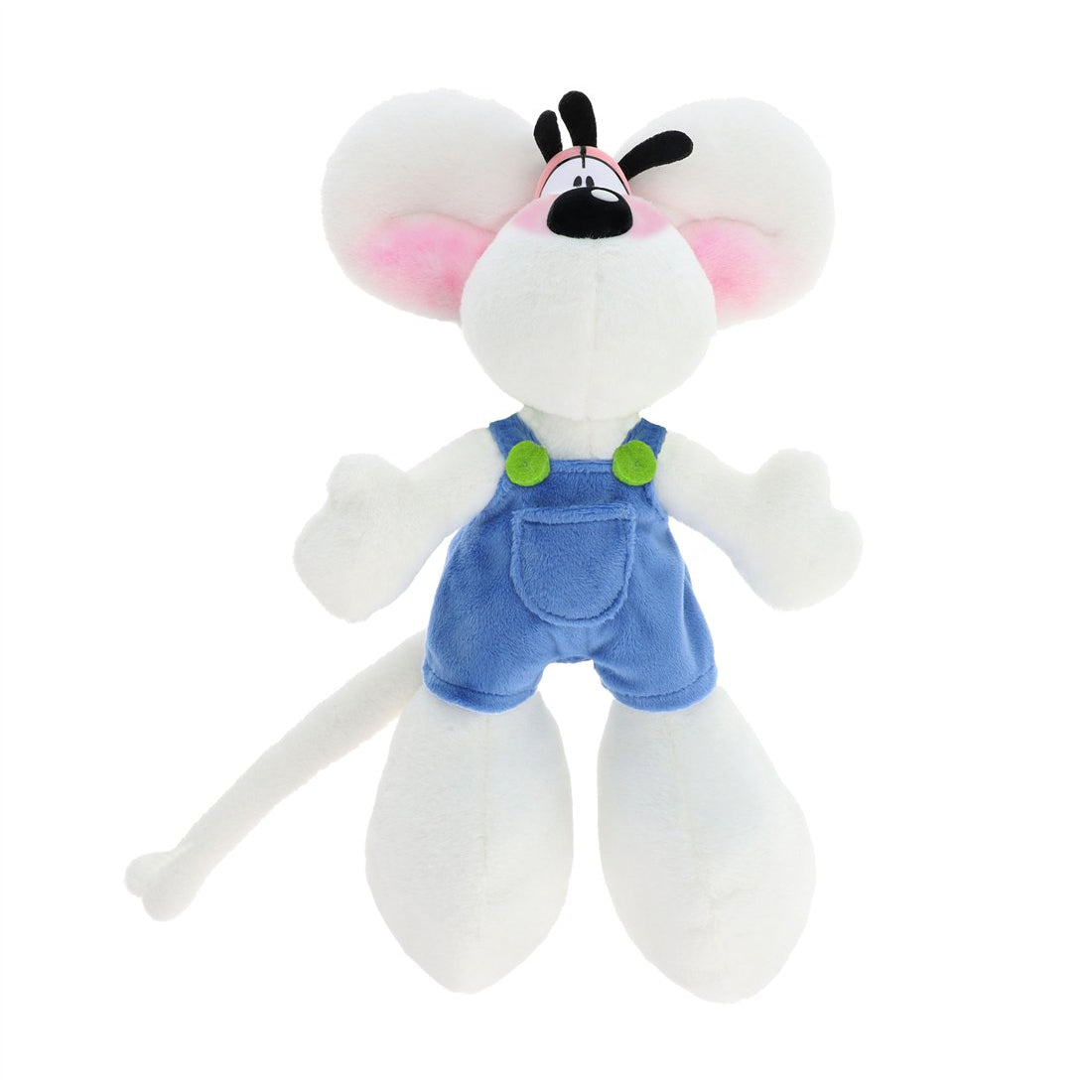 Diddl - Peluche 30 cm - Diddl en salopette bleue
