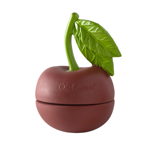 Jouet à Empiler et Balle Hochet - Cerise - Oli and Carol