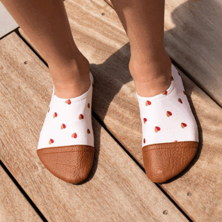Chaussons tout-terrain - Les Petits Cœurs Bicolores - Les pas petits