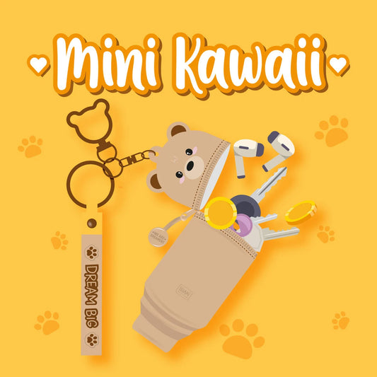 Legami - Porte-Monnaie Porte-Clés - Ours - Mini Kawaii