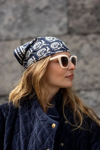 Petit Foulard Manika - Wonderful Navy - Apaches