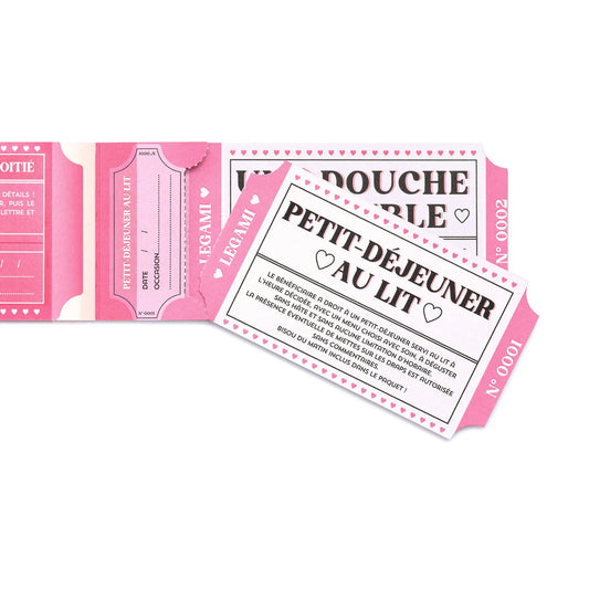 Legami - Carnet de 24 Bons Romantiques - Français