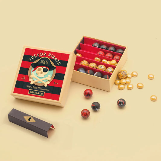 Petit coffret de billes - Trésor de pirates - Billes and co