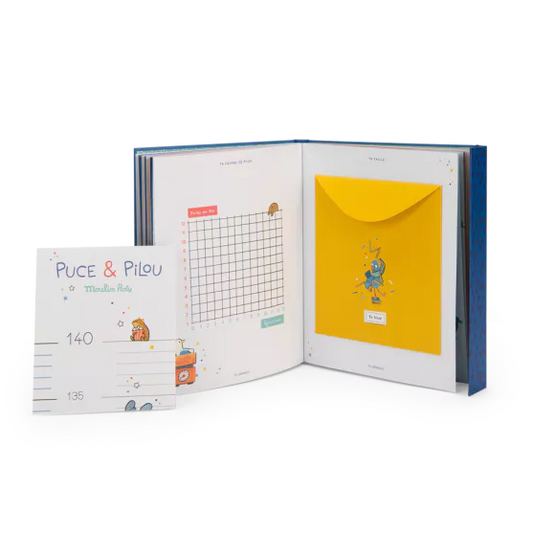Livre de naissance Puce & Pilou - Moulin Roty