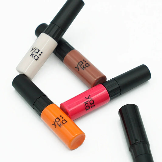 Vernis à ongles 2en1 - Double embout pinceau & stylo - Pink smoothie - Yaka