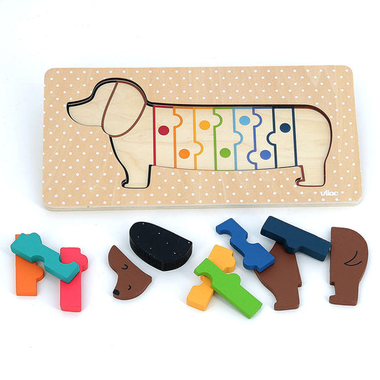 Puzzle encastrement en volume chien Andy Westface - Vilac