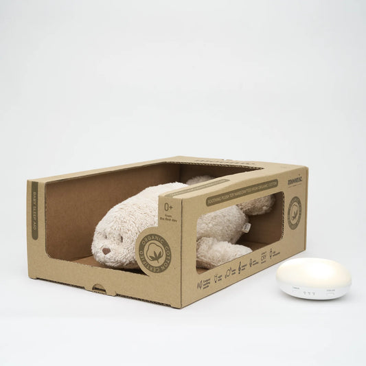 Moonie – Peluche phoque avec sons & lumières - Sable - BB&Co
