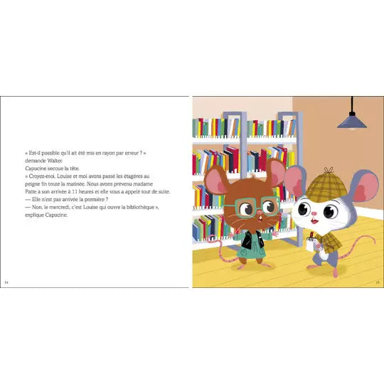 Walter enquête à la bibliothèque