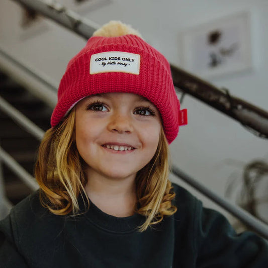 Bonnet - Color Block Framboise - 2-5 ans - Hello Hossy