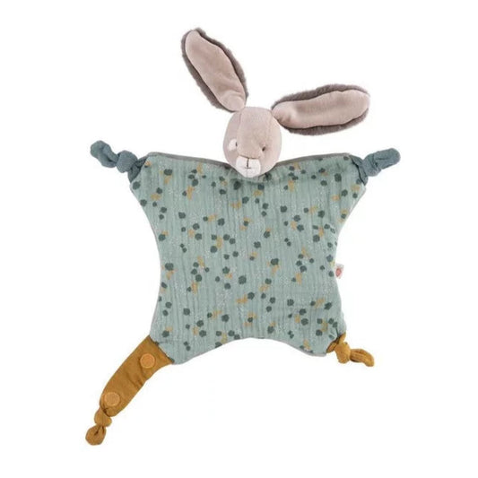Doudou Lapin sauge - Trois Petits Lapins - Moulin Roty