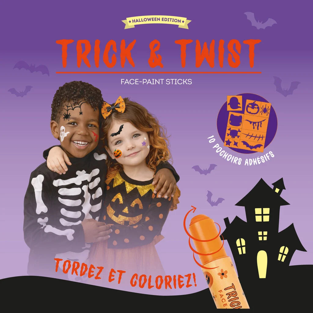 Legami - Set de 6 Crayons de Maquillage Visage Trick & Twist - Halloween