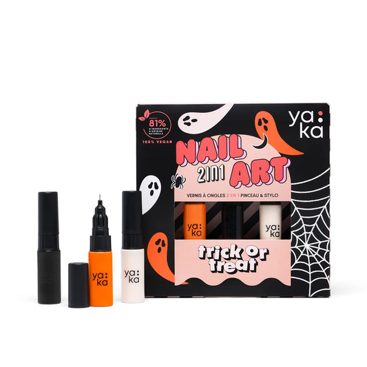Coffret vernis à ongles 2en1 - Trick or treat - Halloween - Yaka