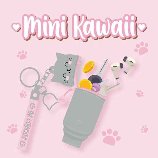 Legami - Porte-Monnaie Porte-Clés - Chat - Mini Kawaii