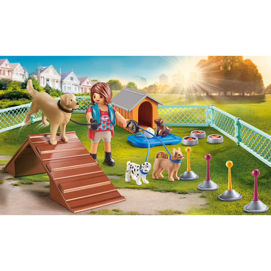 Playmobil - City Life - Set cadeau Educatrice et chiens