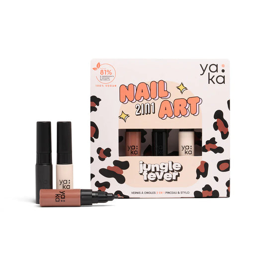 Coffret vernis à ongles 2en1 - Jungle Fever - Yaka