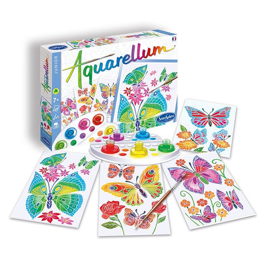 Aquarellum Junior - Papillons et fleurs - Sentosphère