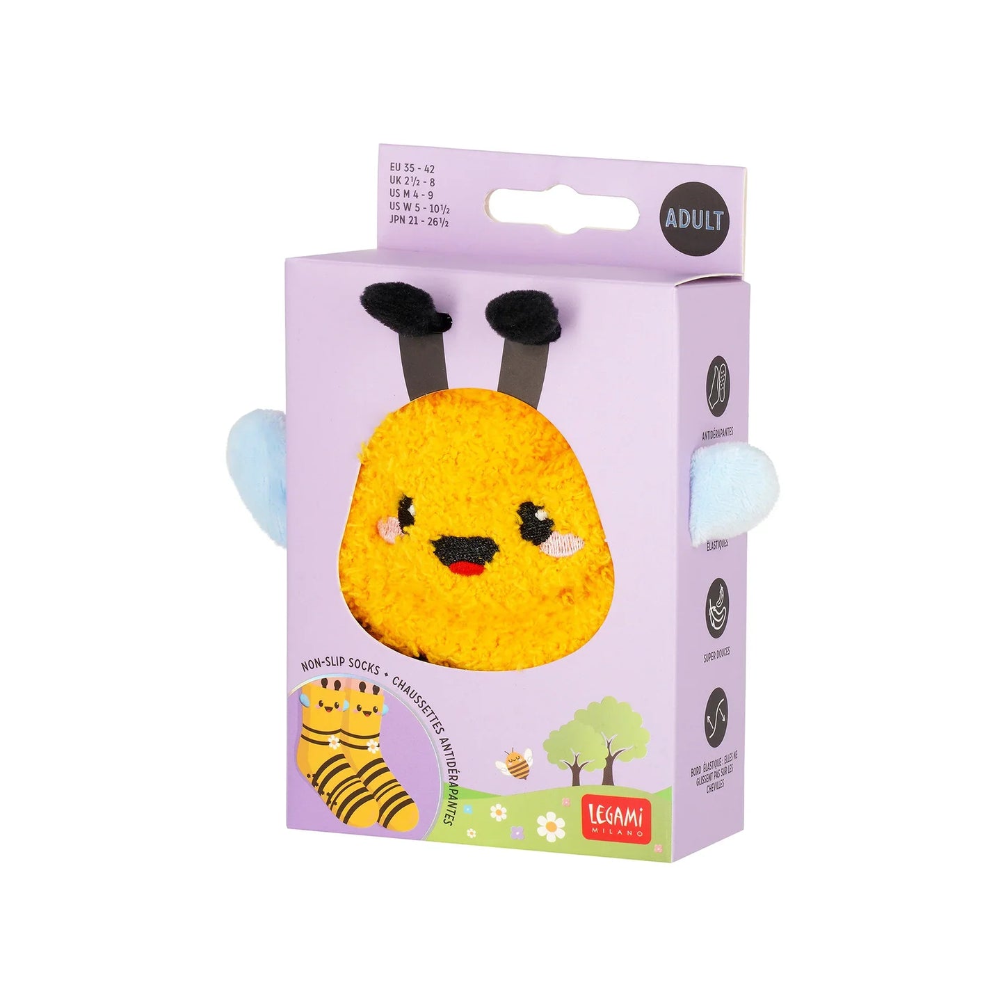 Chaussettes antidérapantes - Abeille - Legami