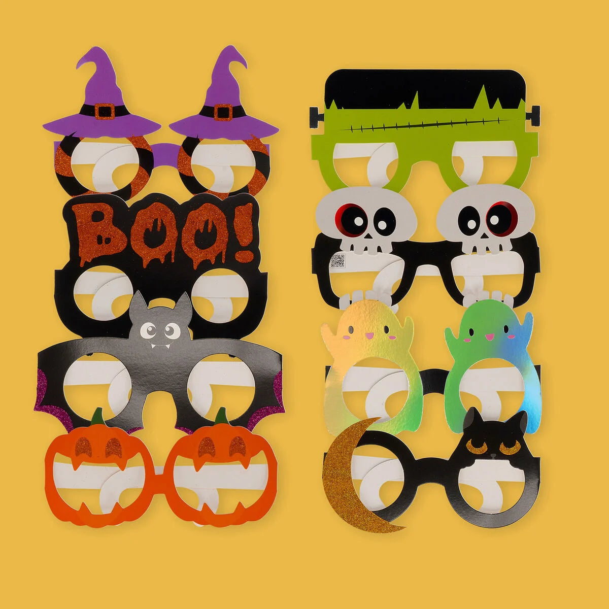 Legami - Set de 8 Paires de Lunettes en Papier - Halloween