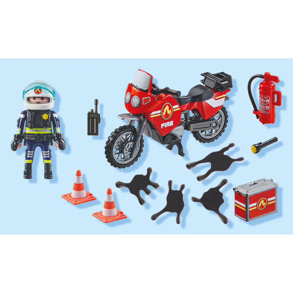 Playmobil - Action Heroes - Pompier et moto