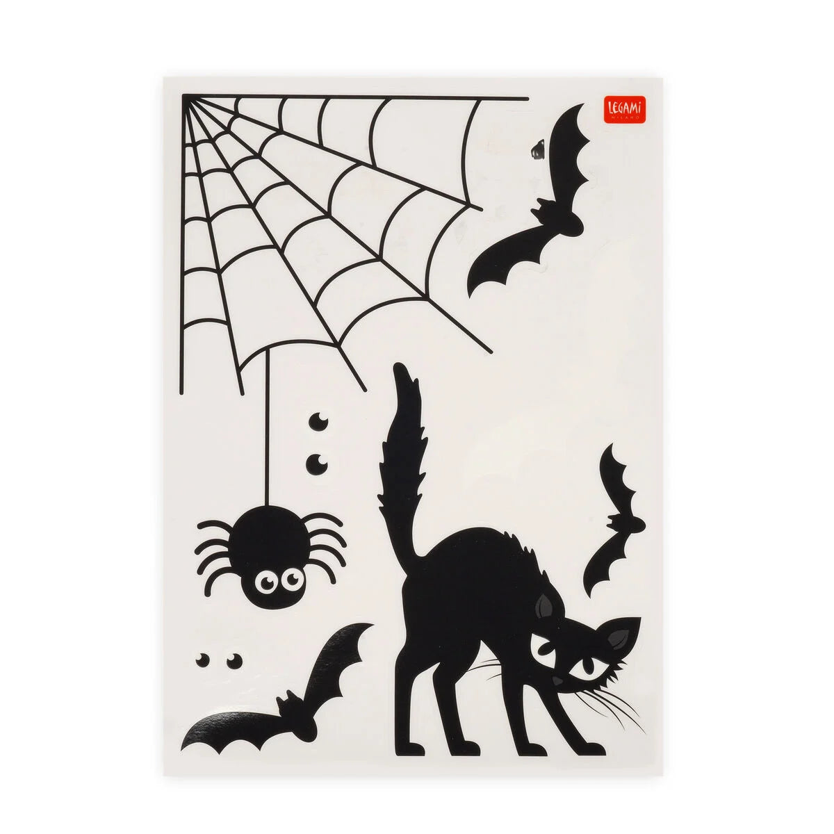 Legami - Set de 35 Autocollants Électrostatiques pour Fenêtre - Halloween