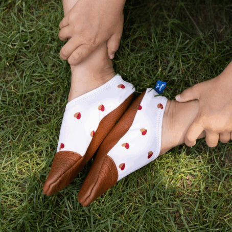Chaussons tout-terrain - Les Petits Cœurs Bicolores - Les pas petits