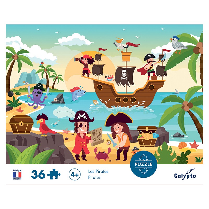 Puzzle 36 pièces - Les Pirates - Sentosphère