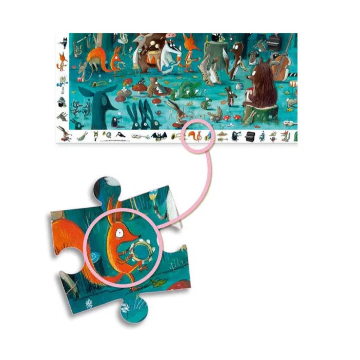 Puzzle d'observation L'orchestre - 35 pièces - Djeco